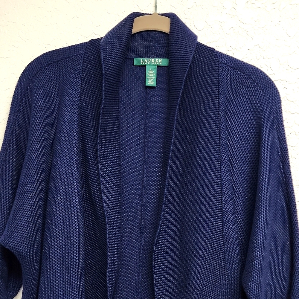 LAUREN Ralph Lauren Open Front Cardigan - Picture 2 of 10